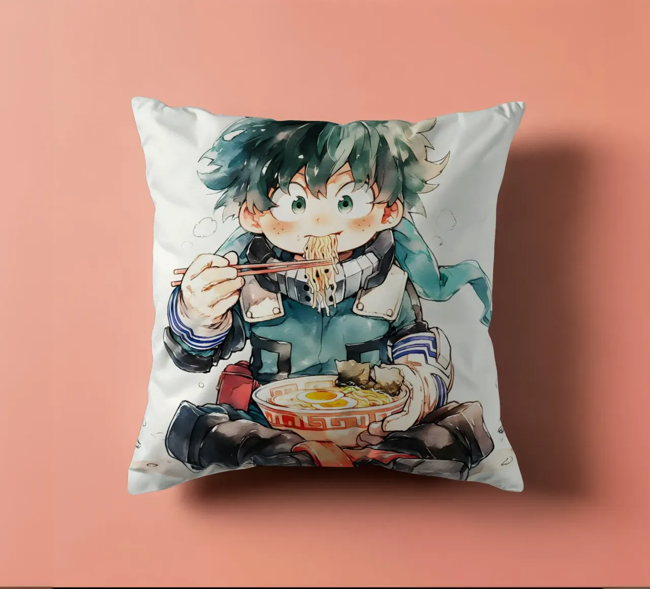 Midoriya Izuku from My Hero Academia Ramen cuscino da CreativeStudio