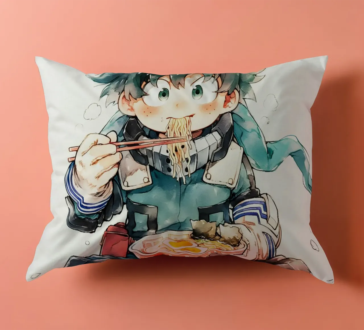 Midoriya Izuku from My Hero Academia Ramen cuscino da CreativeStudio