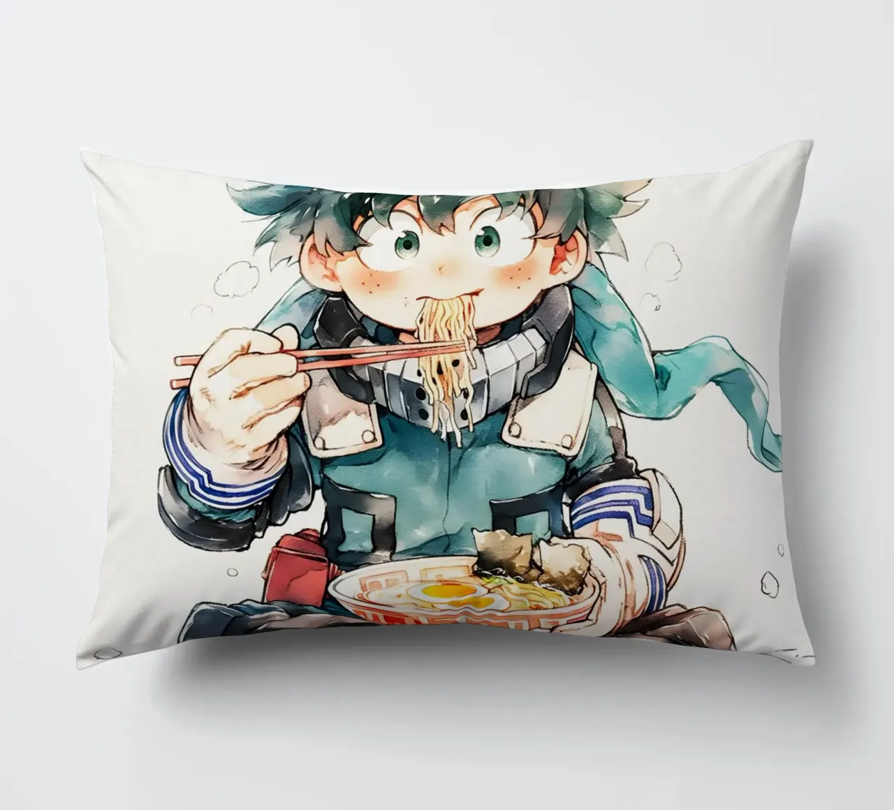 Midoriya Izuku from My Hero Academia Ramen cuscino da CreativeStudio