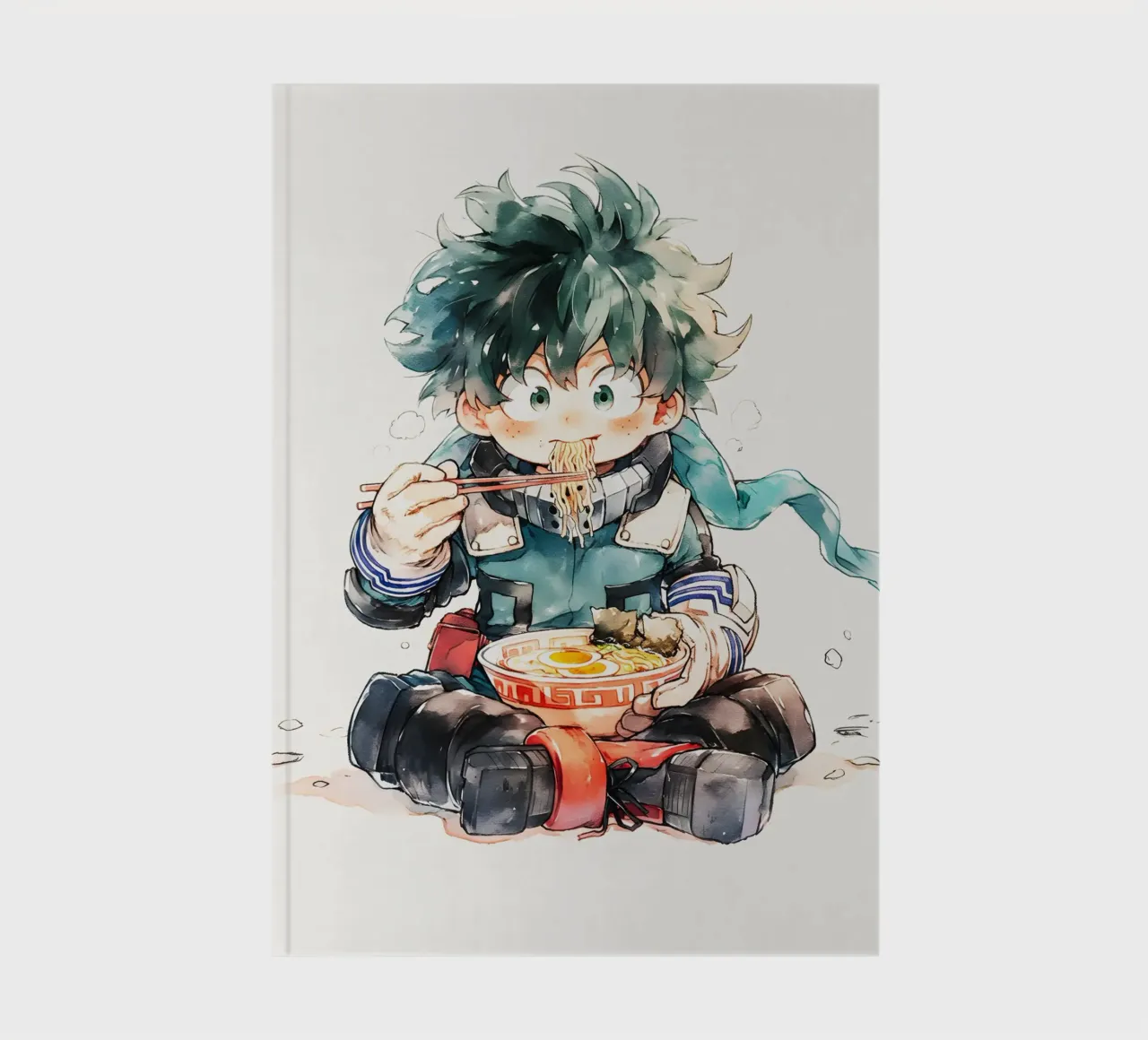 Midoriya Izuku from My Hero Academia Ramen cuaderno de CreativeStudio