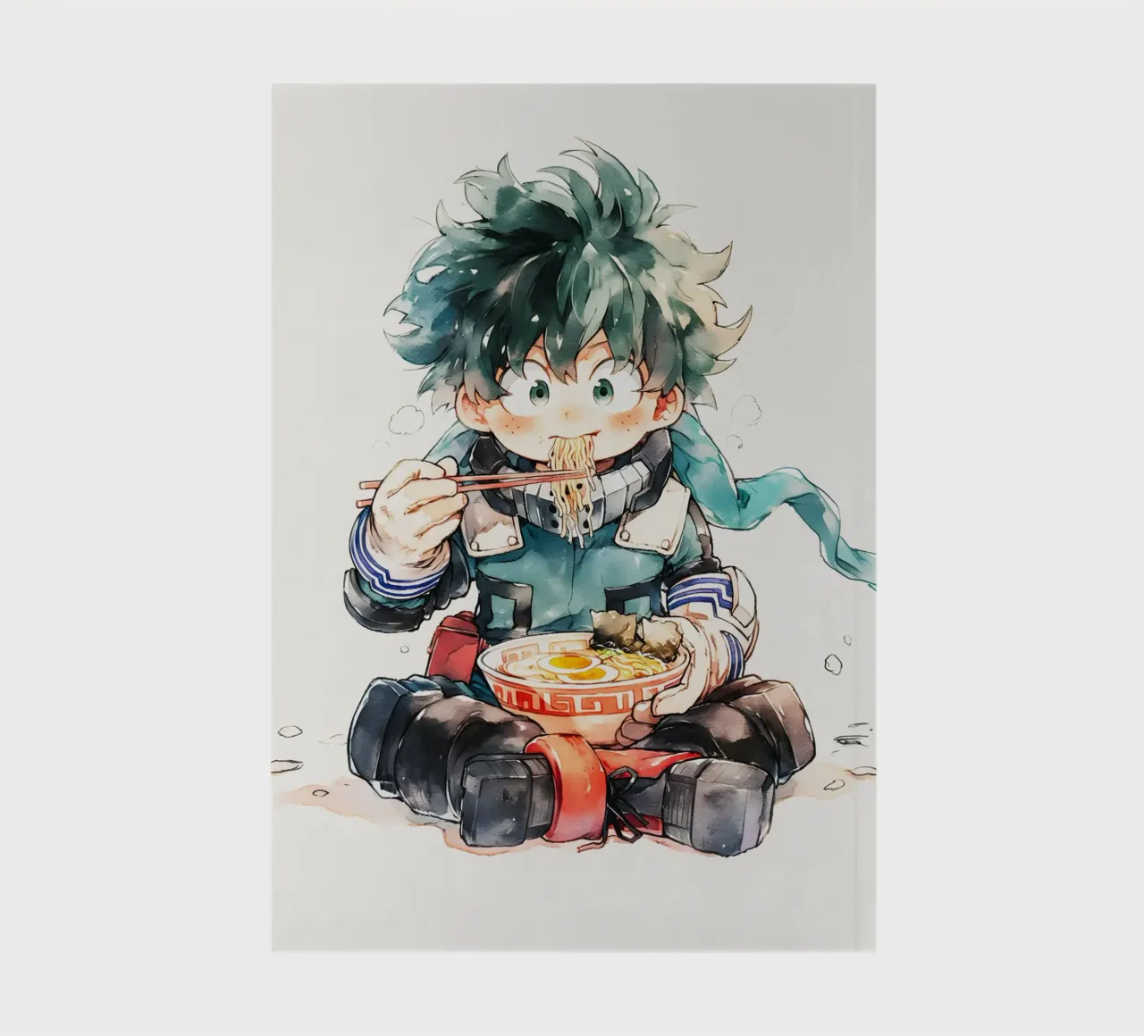 Midoriya Izuku from My Hero Academia Ramen cuaderno de CreativeStudio