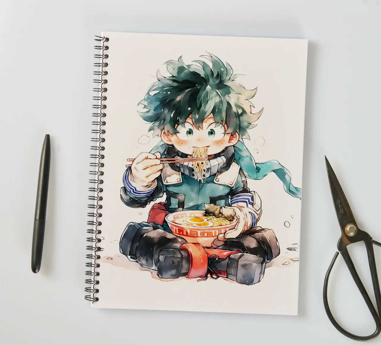 Midoriya Izuku from My Hero Academia Ramen diario ad anelli da CreativeStudio