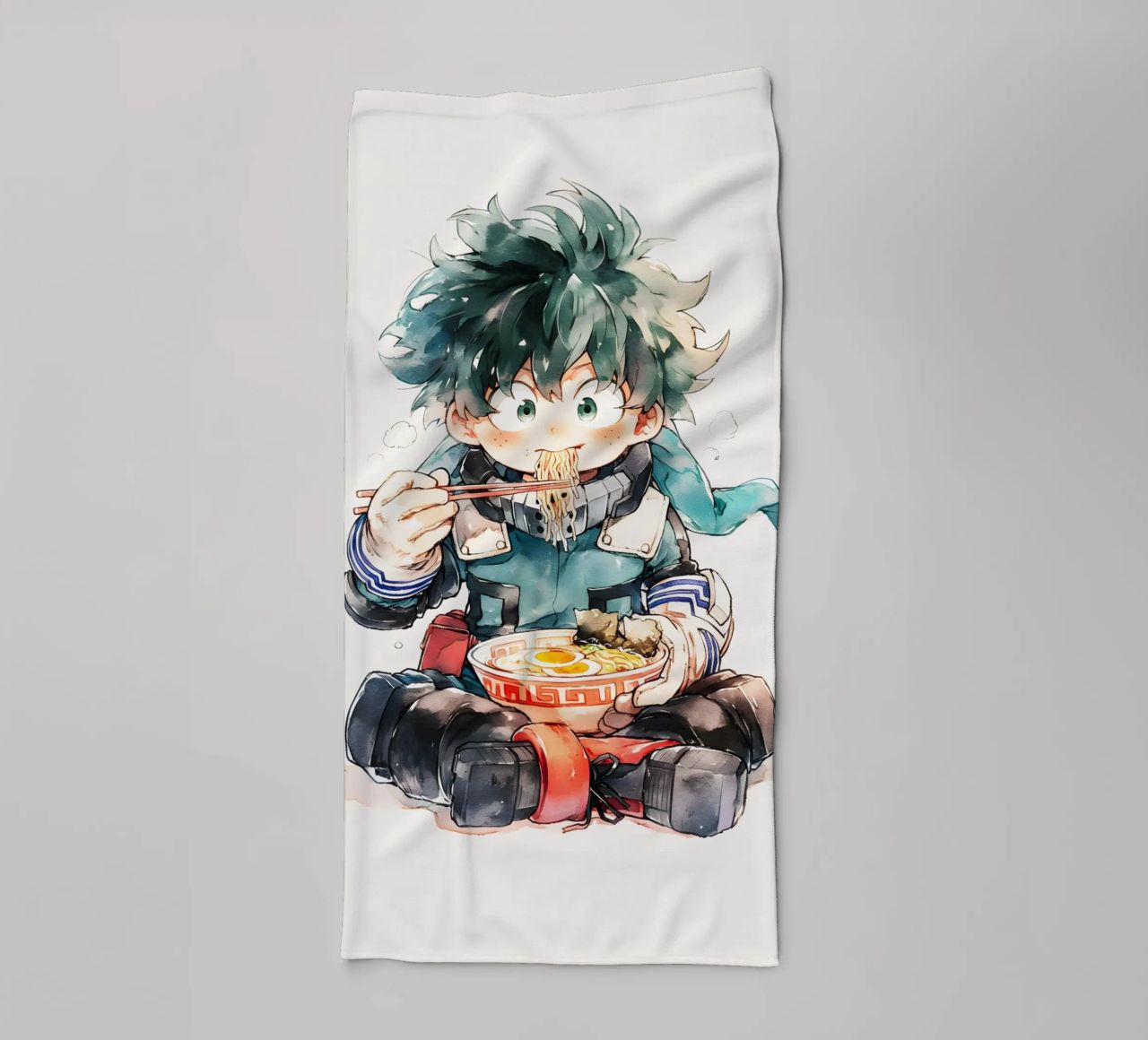 Midoriya Izuku from My Hero Academia Ramen towel by CreativeStudio