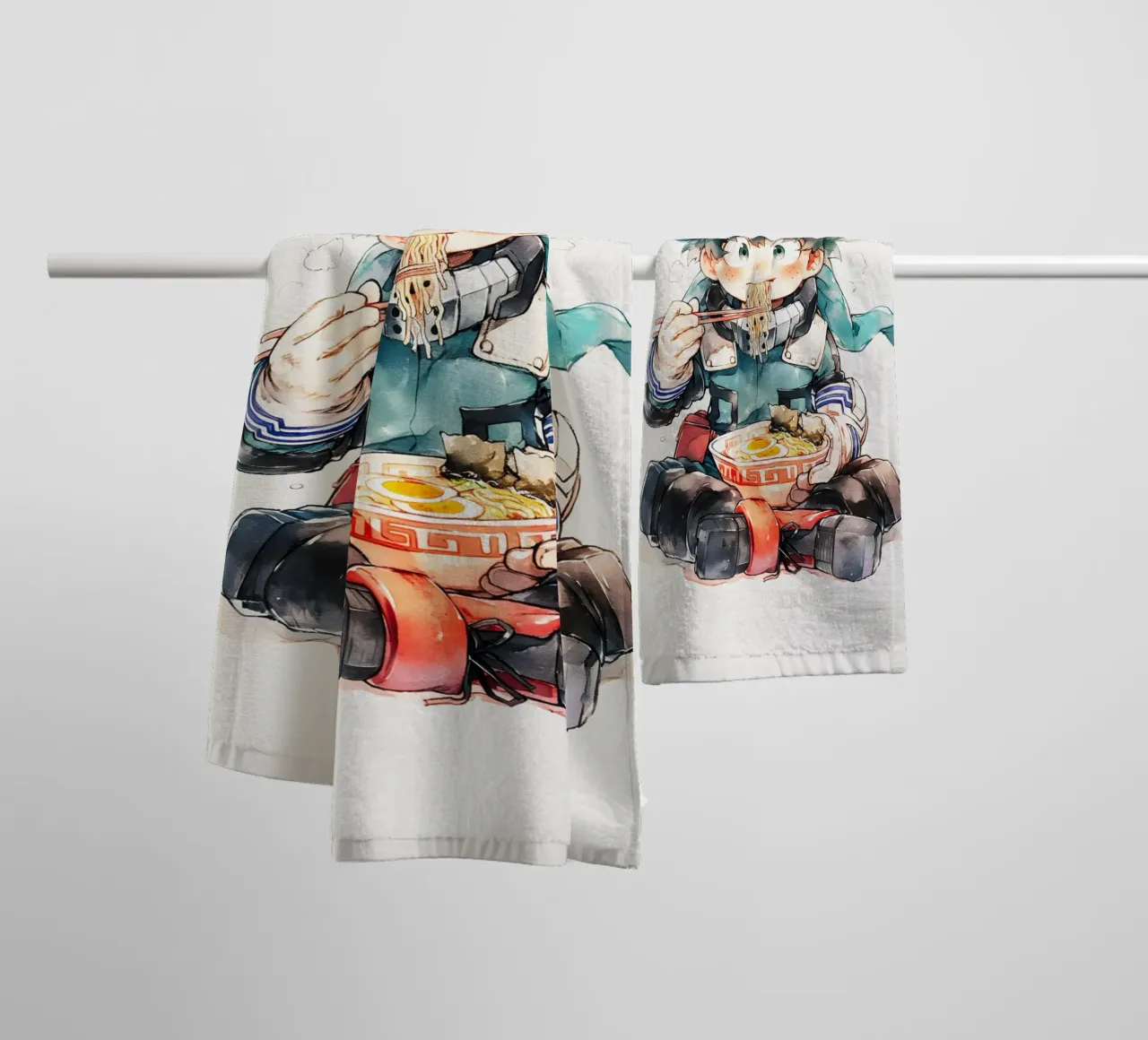 Midoriya Izuku from My Hero Academia Ramen toalla de baño de CreativeStudio