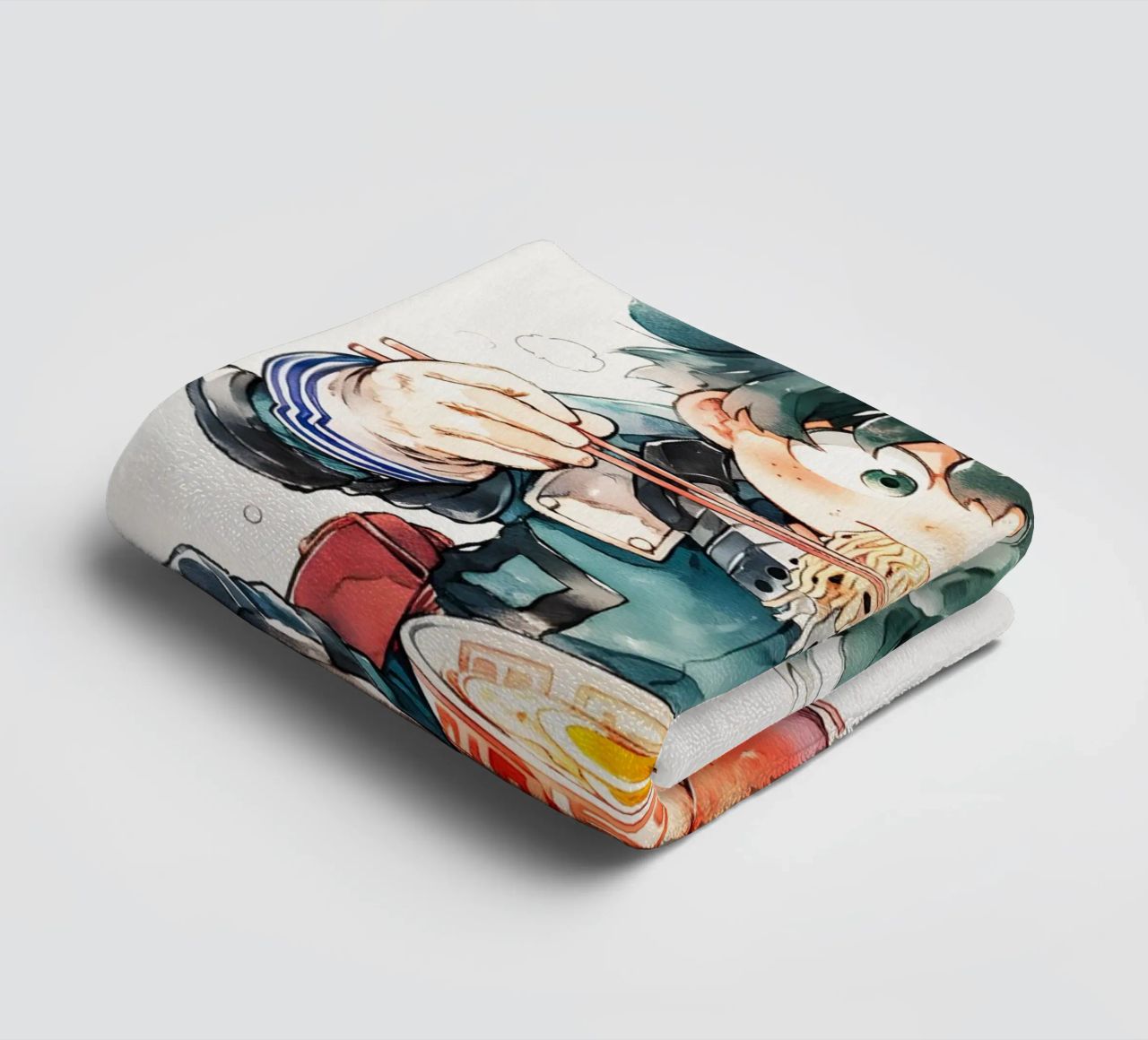 Midoriya Izuku from My Hero Academia Ramen towel by CreativeStudio