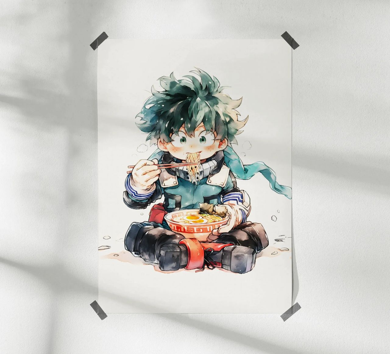 Midoriya Izuku from My Hero Academia Ramen hahnemühle by CreativeStudio