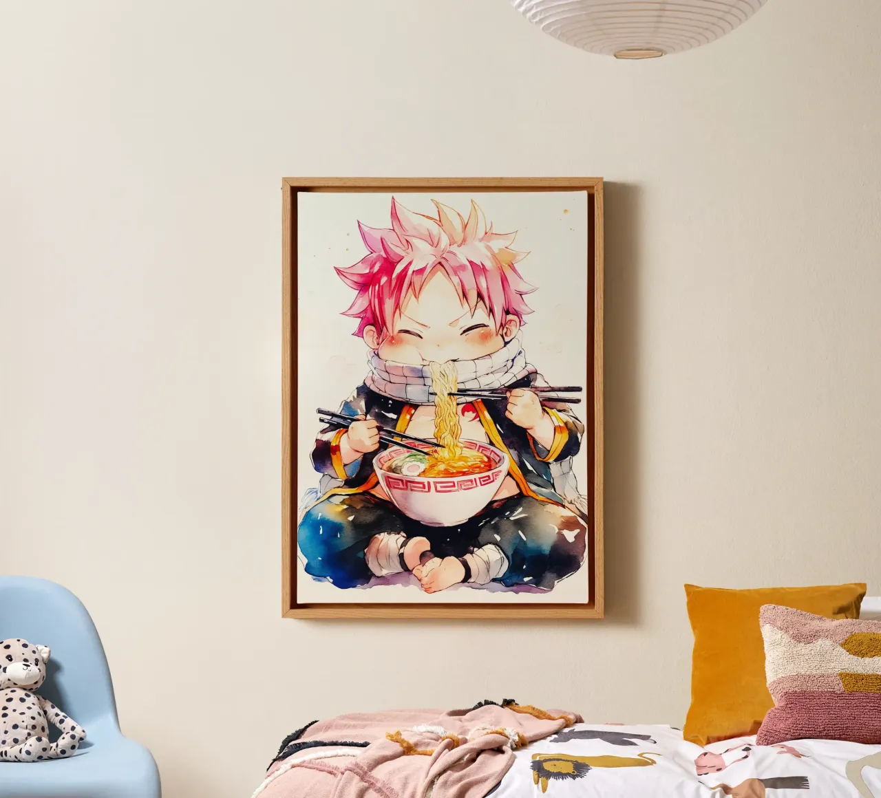 Natsu From Fairy Tail Ramen tela da CreativeStudio