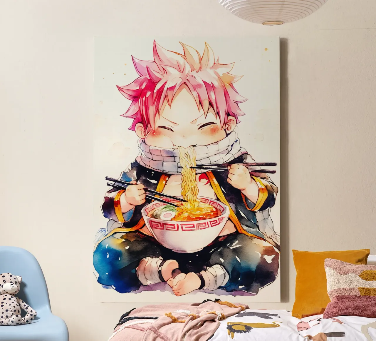 Natsu From Fairy Tail Ramen tela da CreativeStudio
