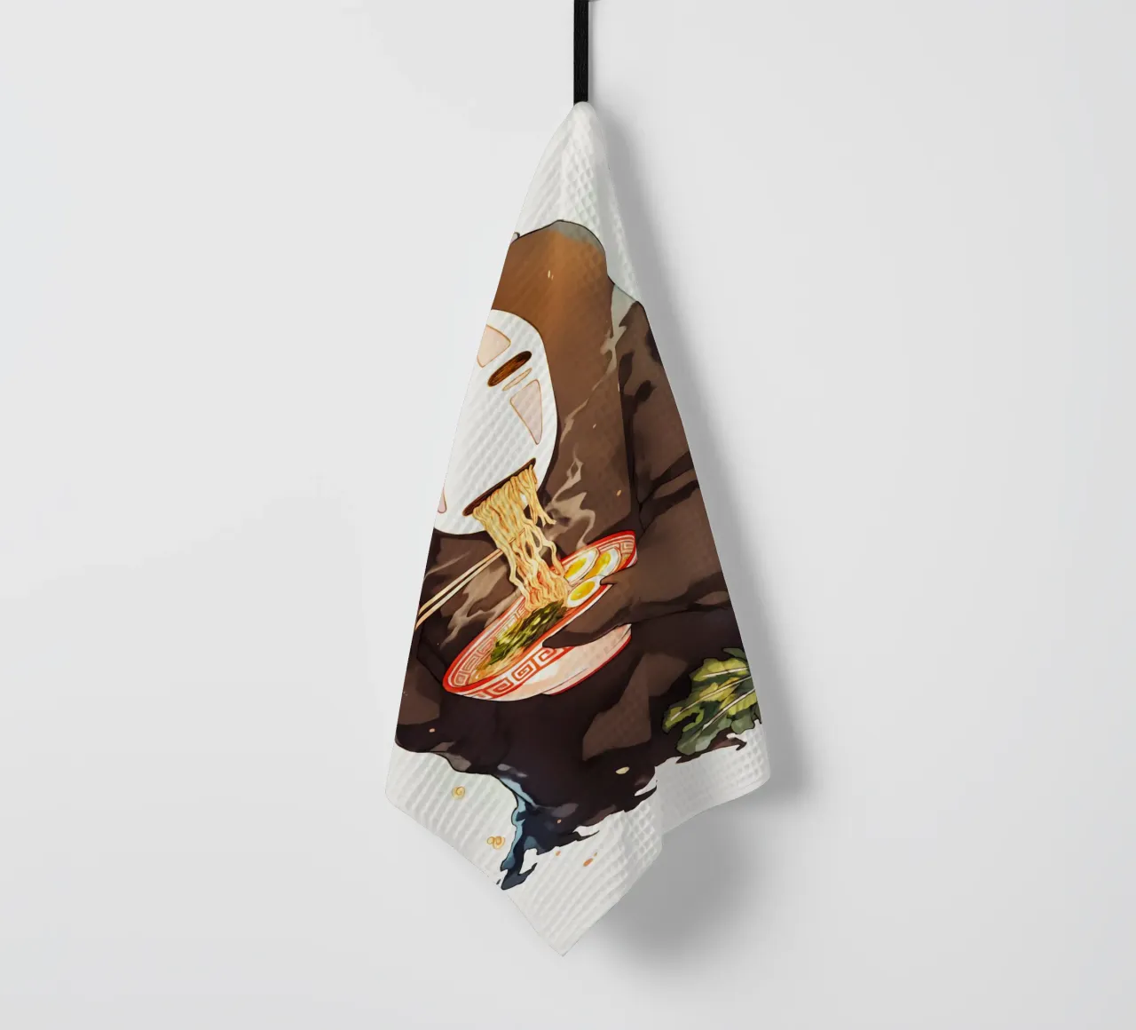 No Face From Spirited Away Ramen Geschirrtuch von CreativeStudio
