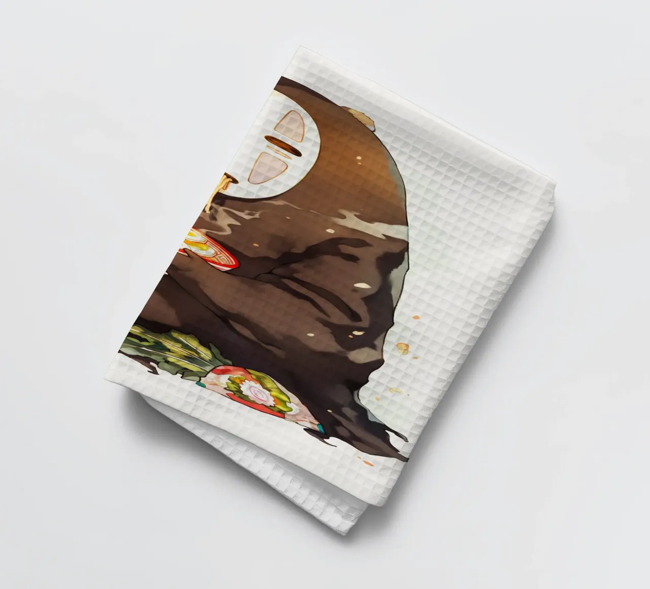 No Face From Spirited Away Ramen Geschirrtuch von CreativeStudio