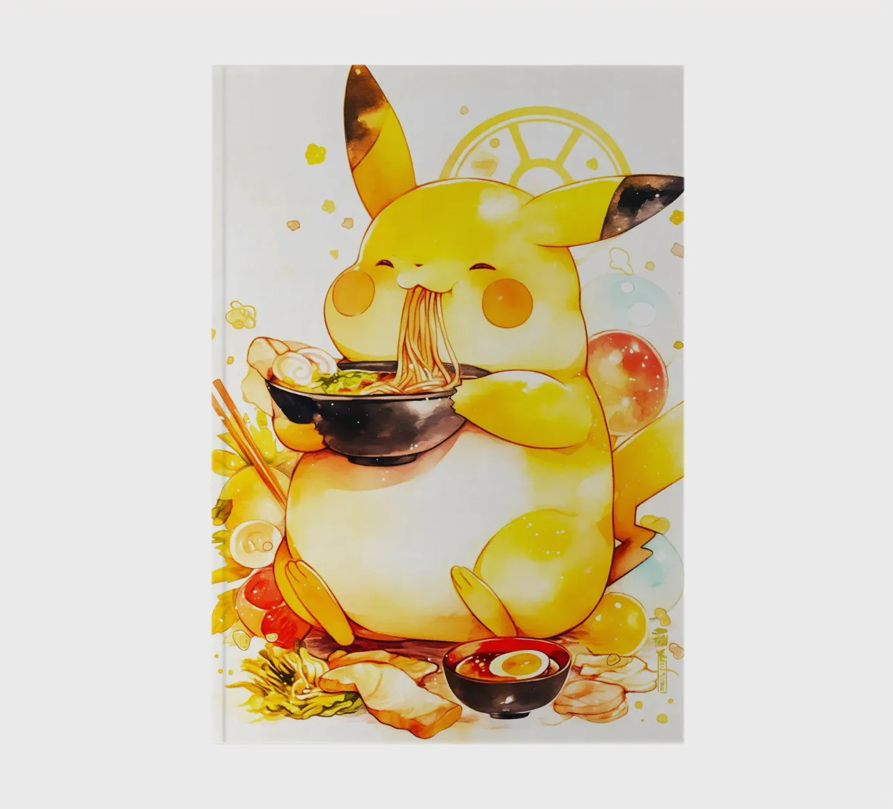 Pikachu From Pokemon Ramen notitieboek van CreativeStudio
