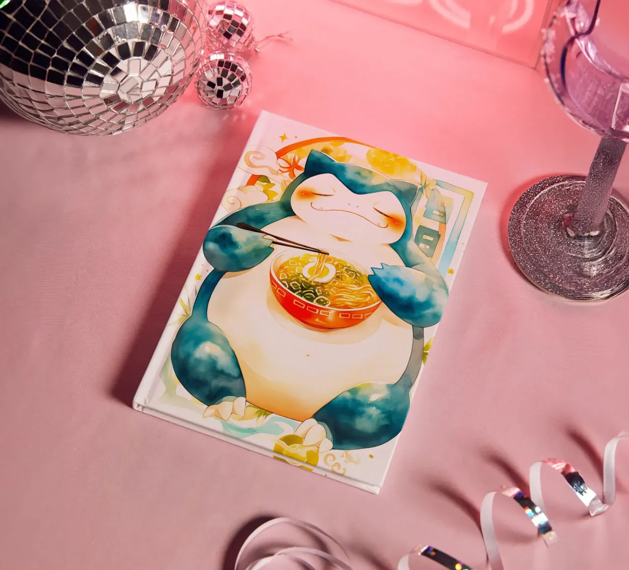 Snorlax From Pokemon Ramen cuaderno de CreativeStudio