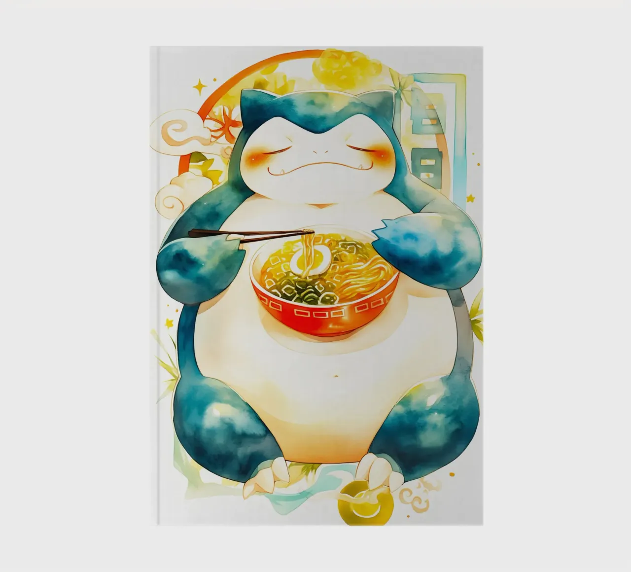 Snorlax From Pokemon Ramen diario da CreativeStudio