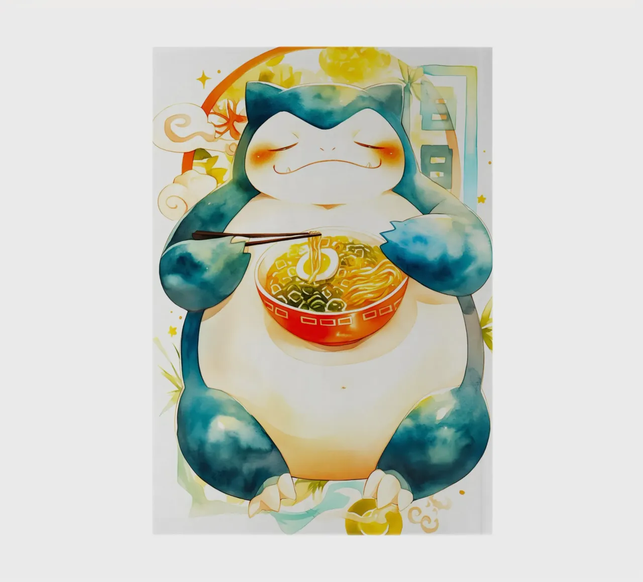 Snorlax From Pokemon Ramen diario da CreativeStudio