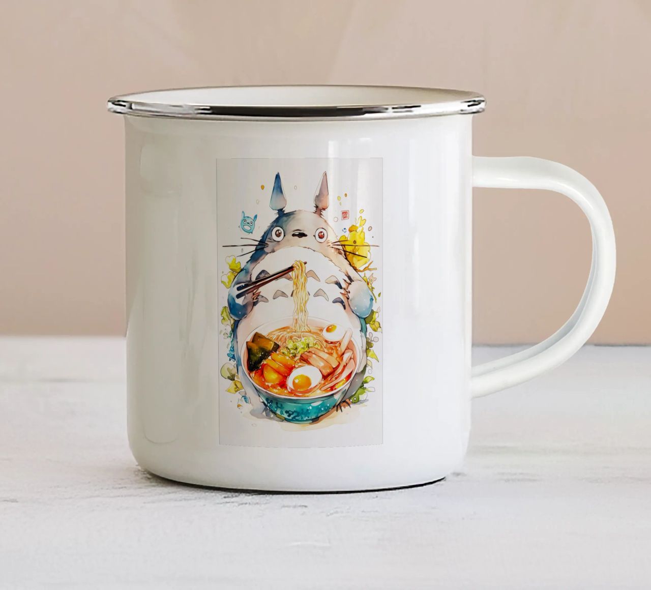 Totoro  Ramen tazza in smalto da CreativeStudio