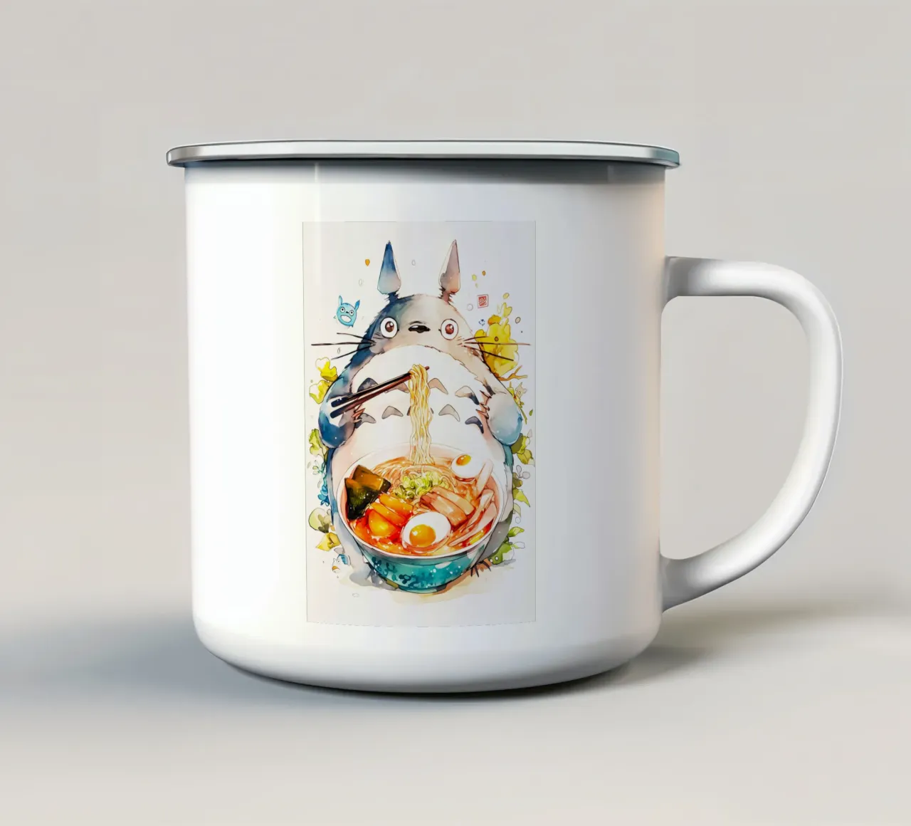 Totoro  Ramen tazza in smalto da CreativeStudio