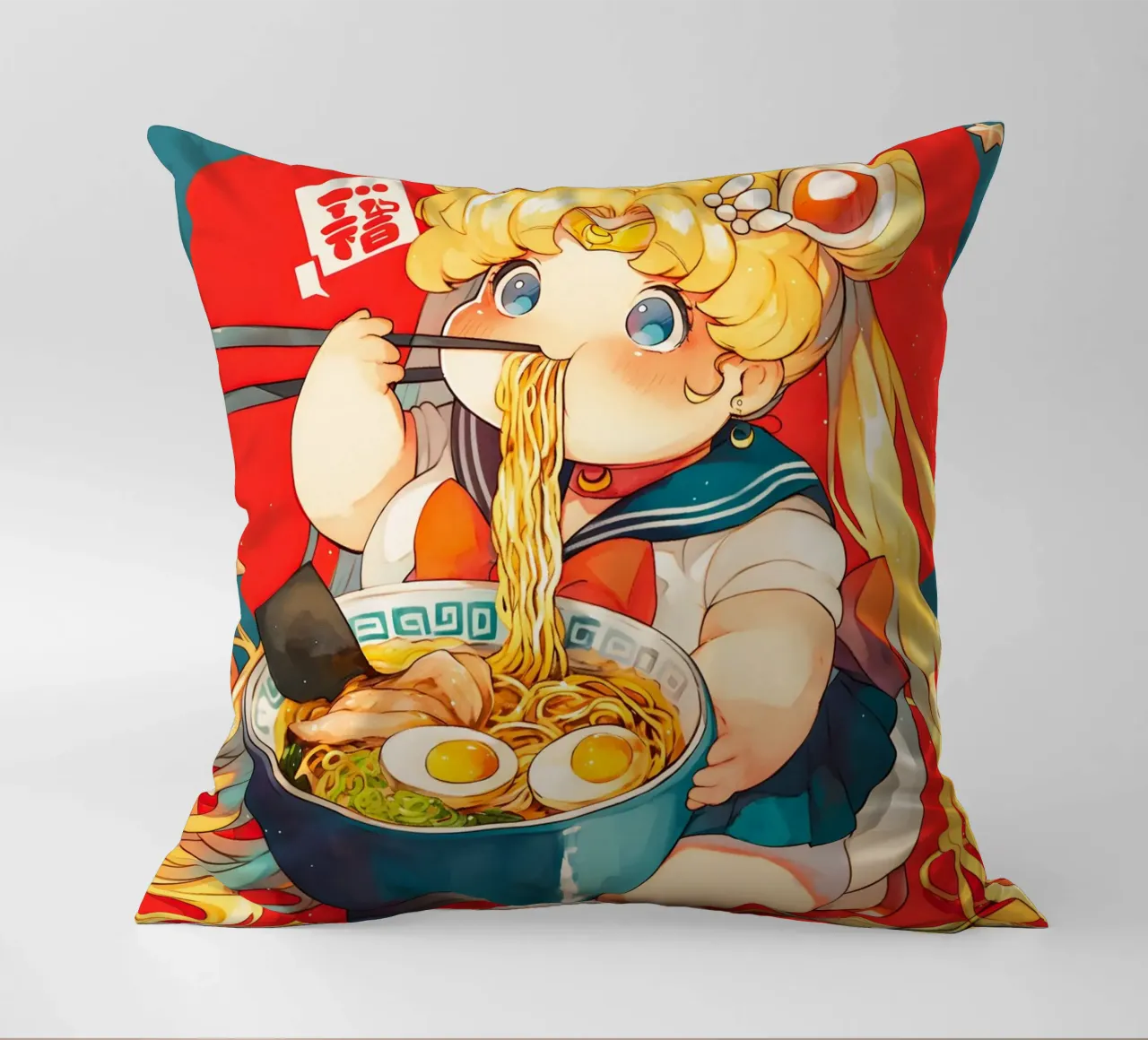 Usagi Tsukino from Sailor Moon Ramen cuscino da CreativeStudio