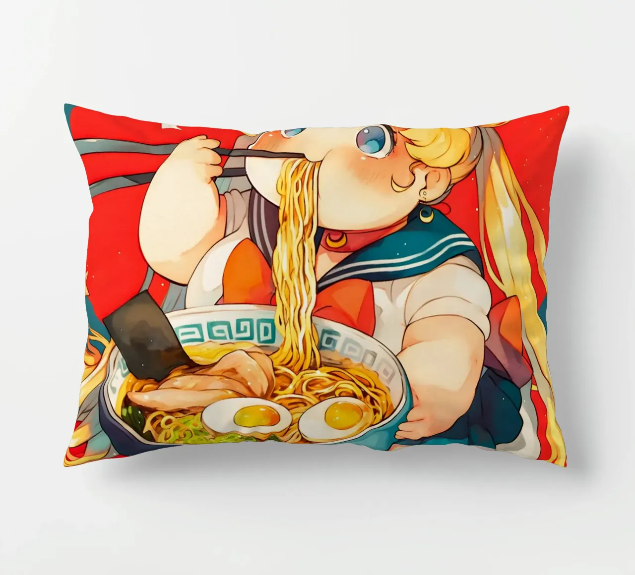 Usagi Tsukino from Sailor Moon Ramen cuscino da CreativeStudio