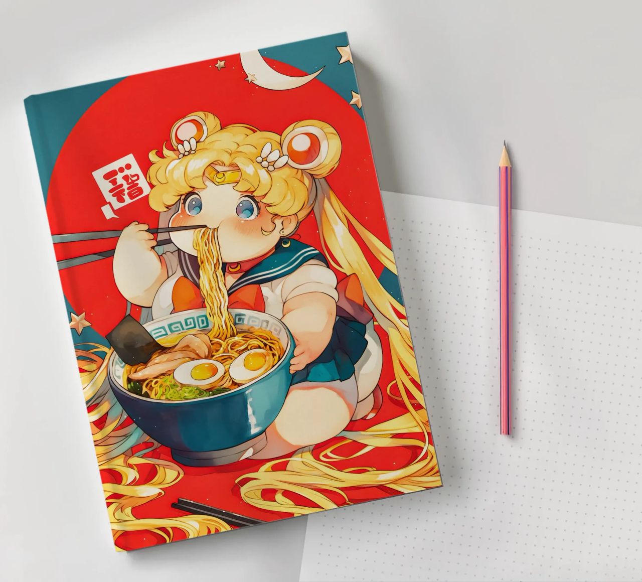 Usagi Tsukino from Sailor Moon Ramen notebook by CreativeStudio