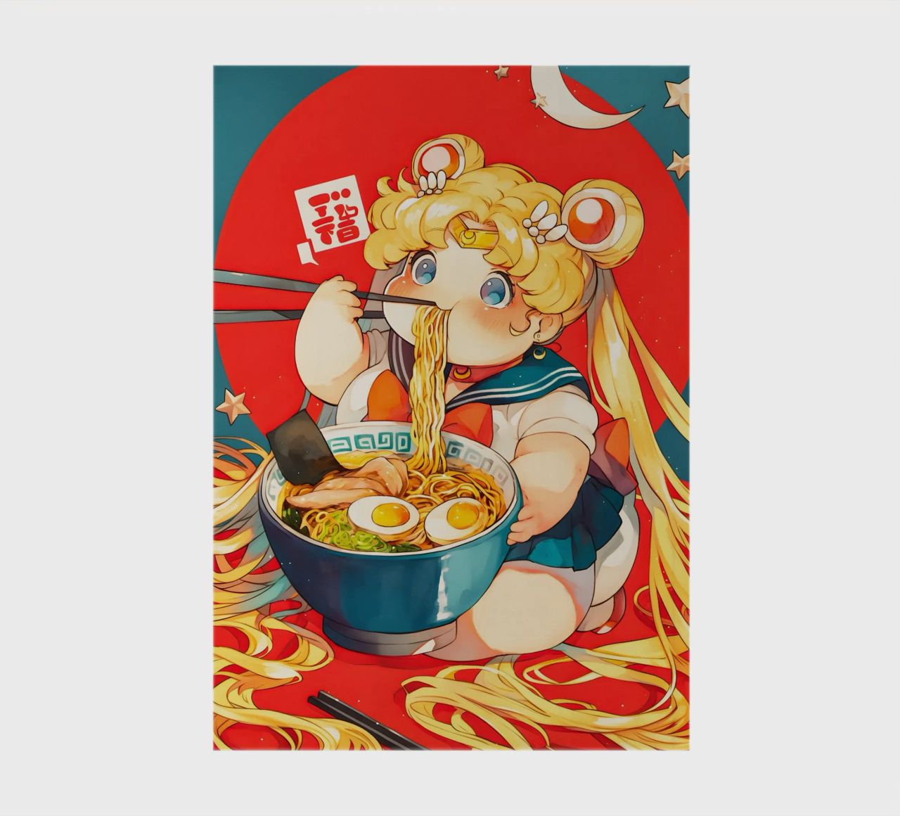 Usagi Tsukino from Sailor Moon Ramen notebook by CreativeStudio