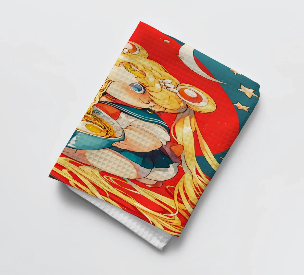 Usagi Tsukino from Sailor Moon Ramen torchon de CreativeStudio