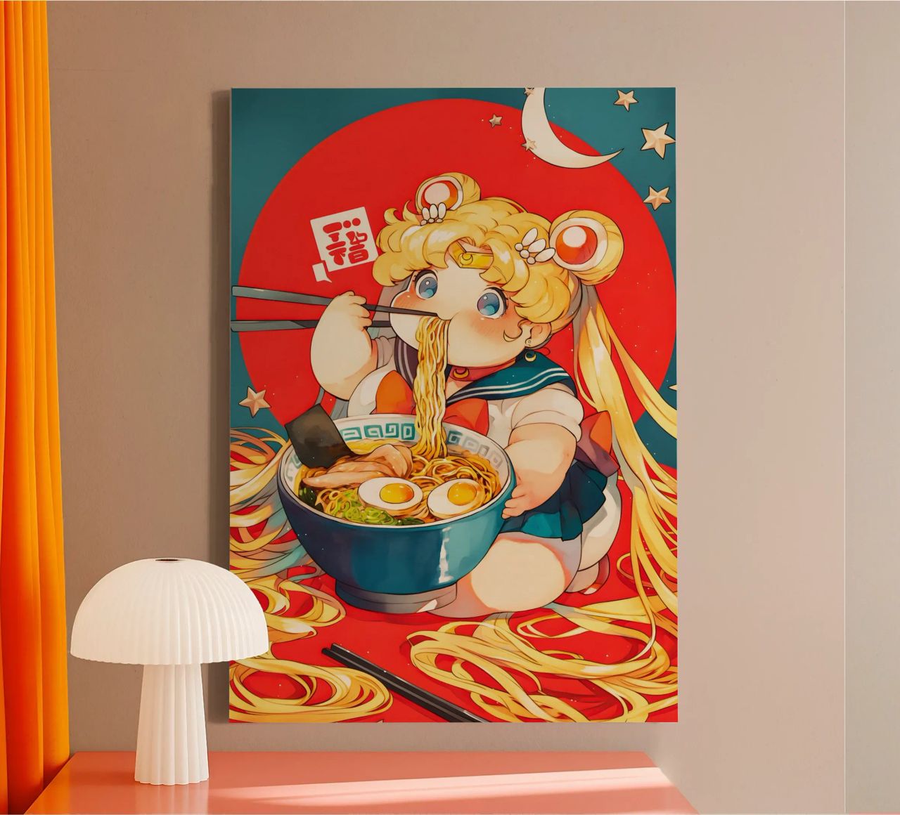 Usagi Tsukino from Sailor Moon Ramen canvas by CreativeStudio
