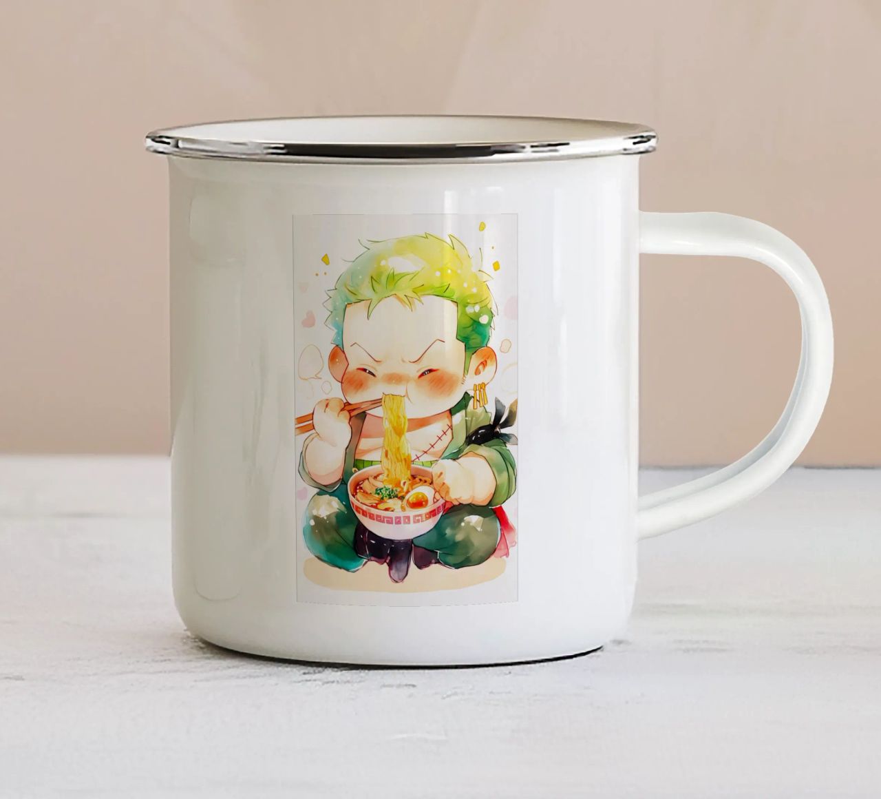 Zoro From One Piece Ramen tazza in smalto da CreativeStudio