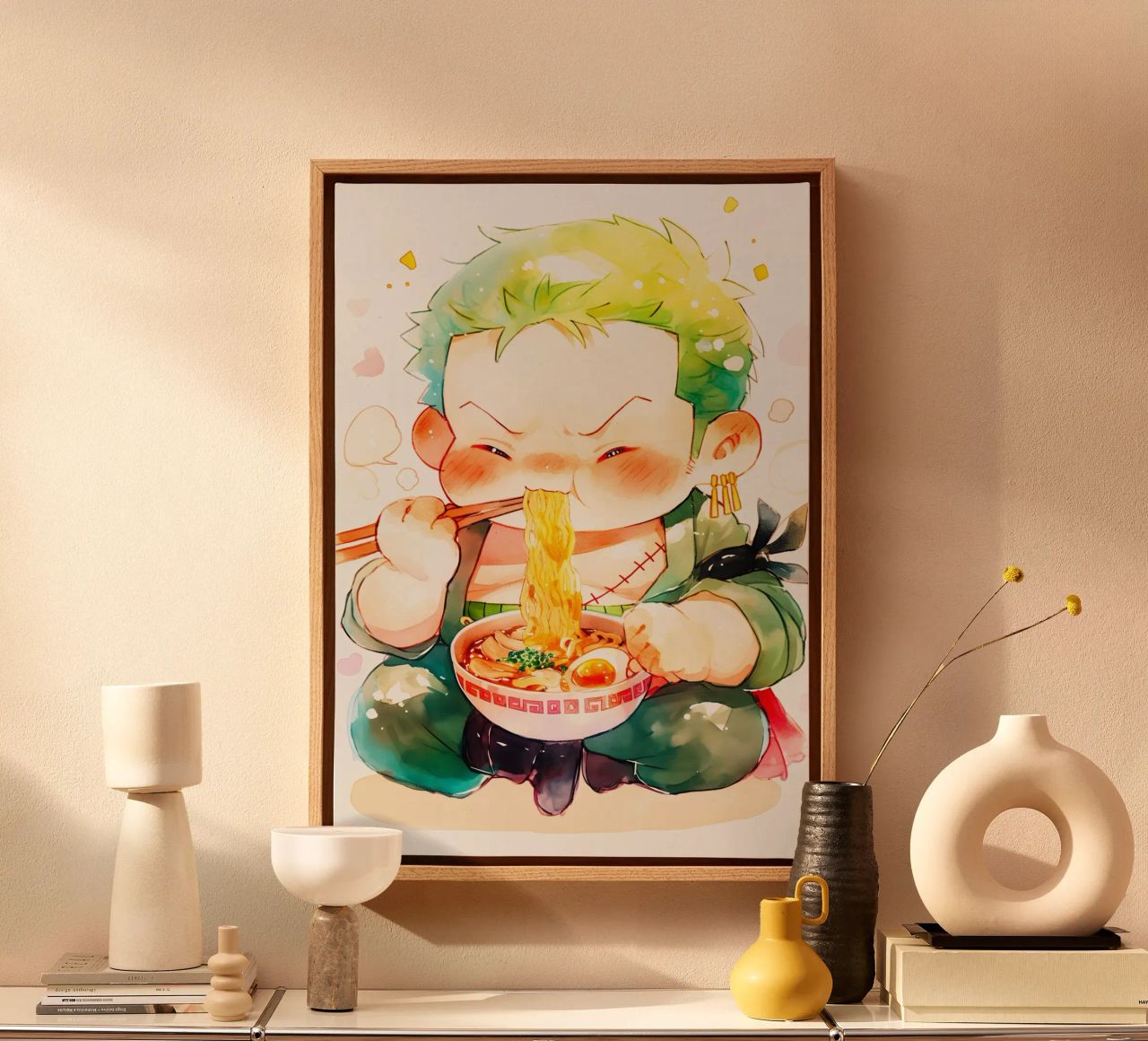 Zoro From One Piece Ramen canvas by CreativeStudio