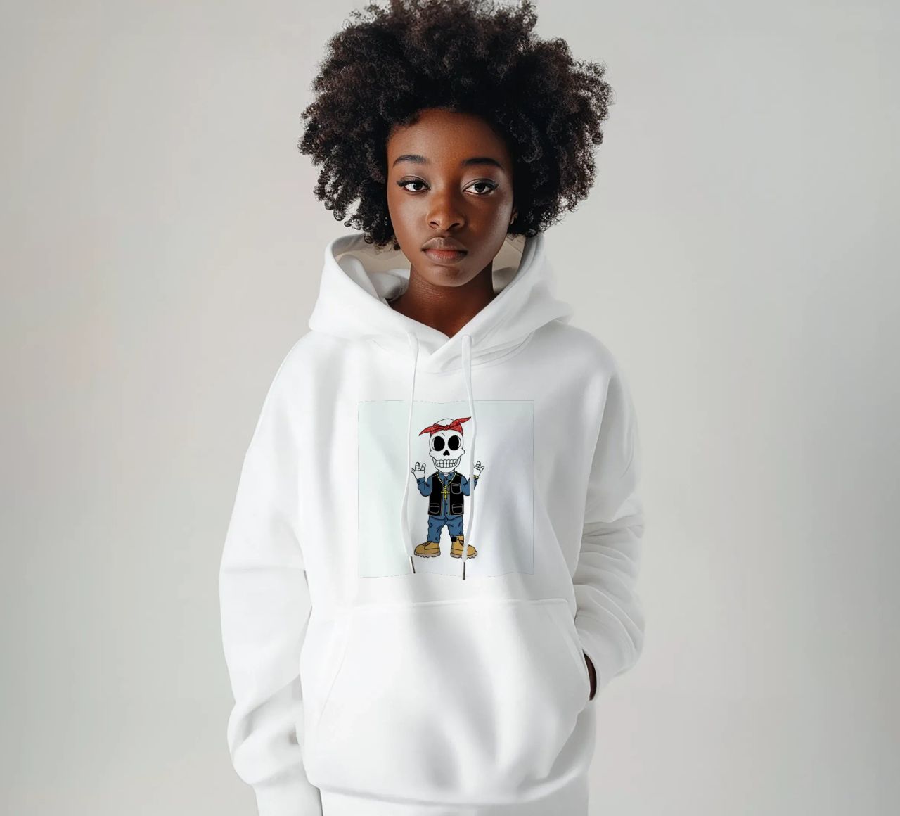 West Coast Skull sudadera con capucha de Zhi Yun Zhang