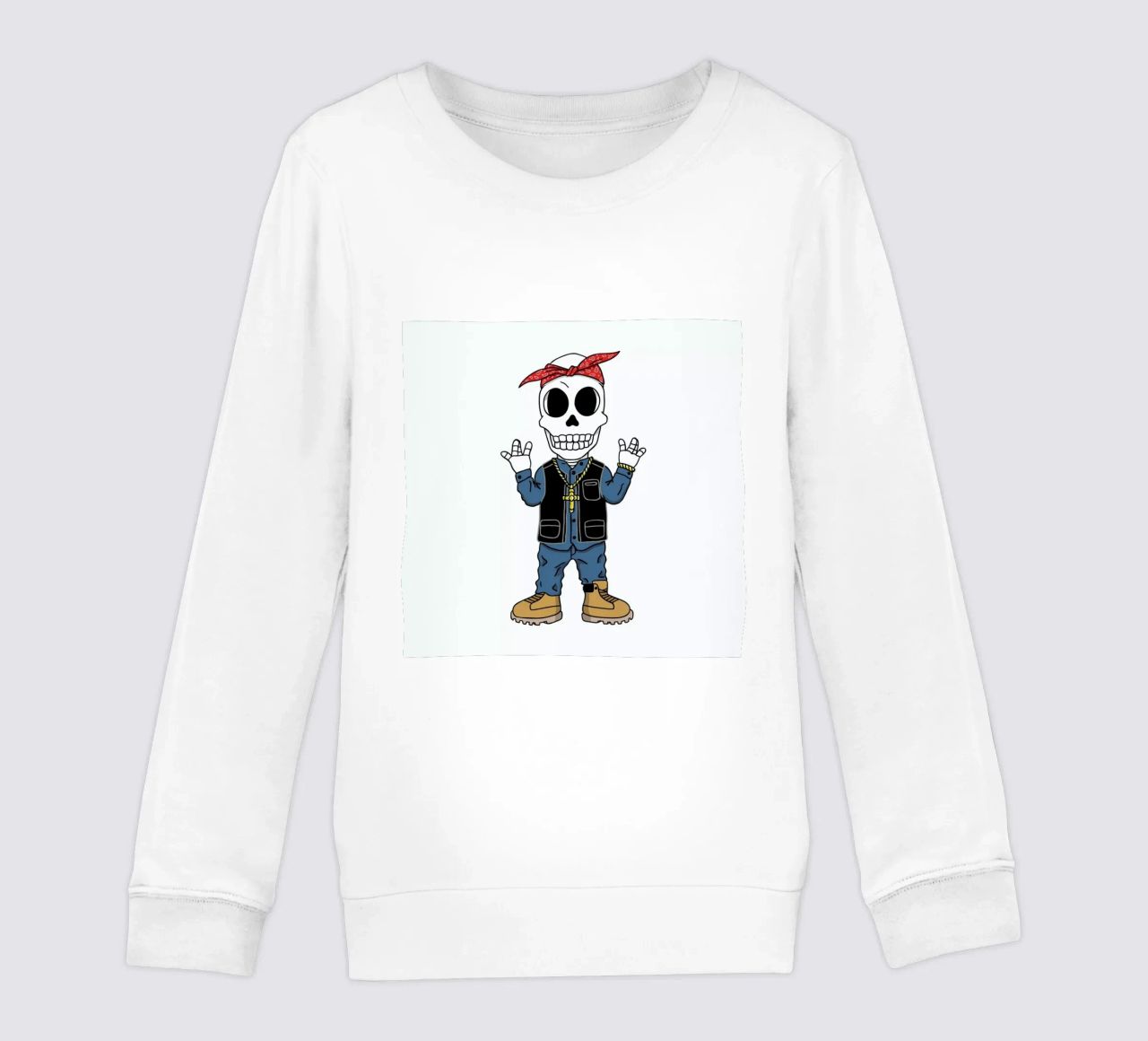 West Coast Skull sudadera para niño de Zhi Yun Zhang
