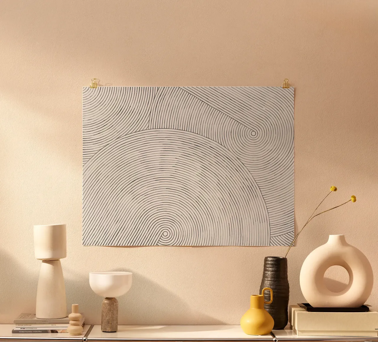 Geometric Pattern poster van Kunst und Kontrast