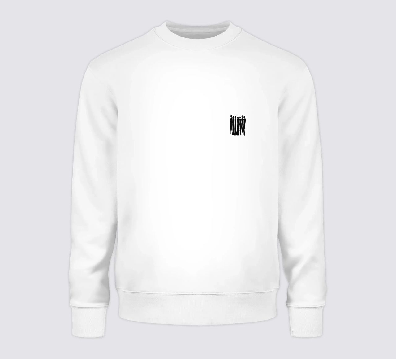 L'unité en silhouettes - Art de groupe minimaliste sweat de Kunst und Kontrast