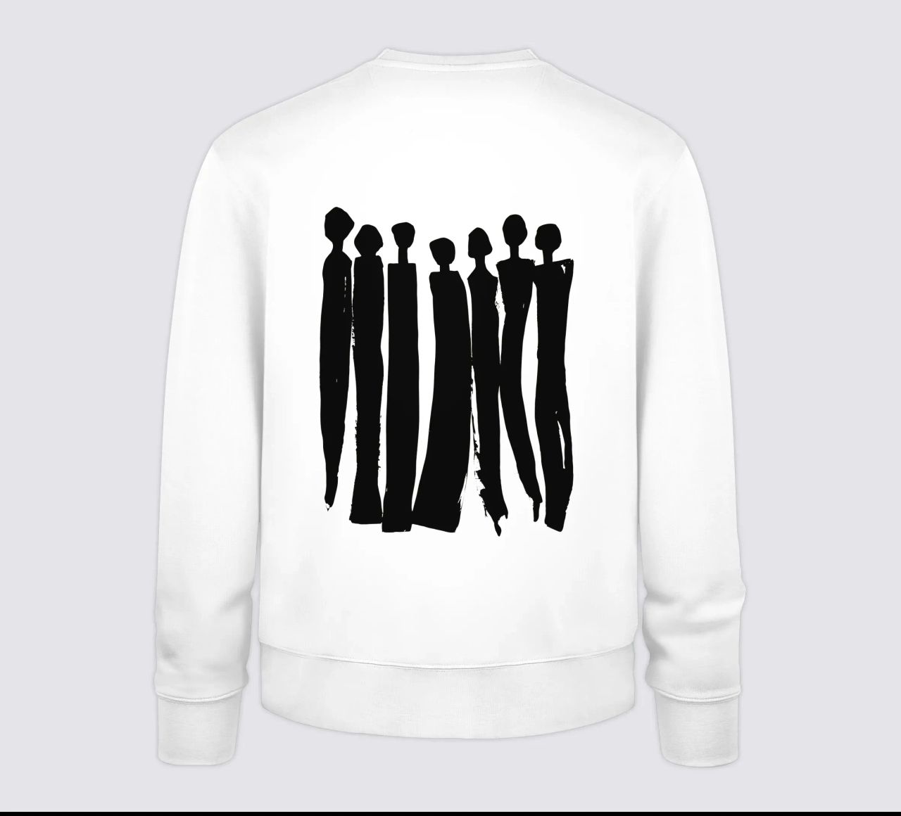 L'unité en silhouettes - Art de groupe minimaliste sweat de Kunst und Kontrast