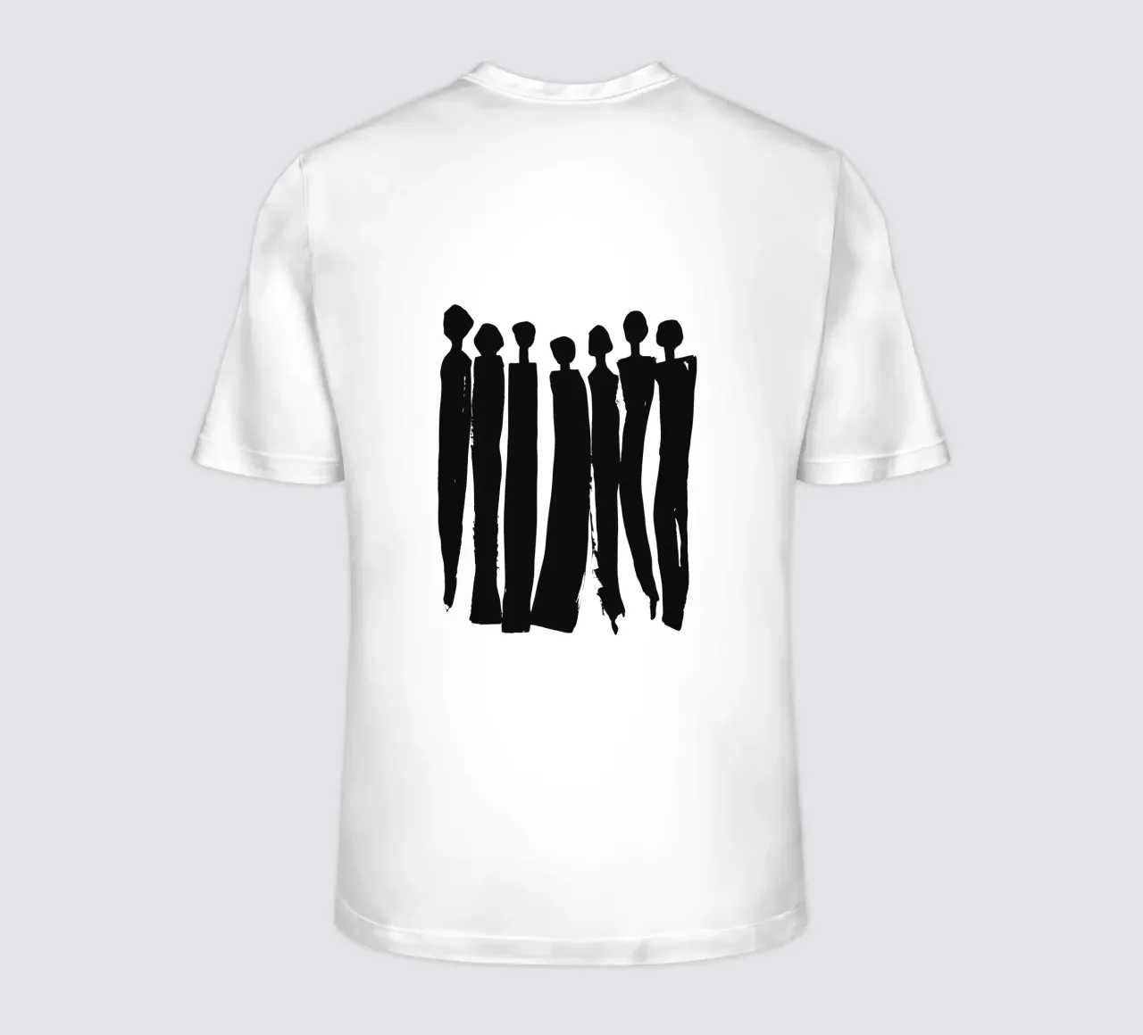 Unity in Silhouettes – Minimalist Group Art t-shirt by Kunst und Kontrast