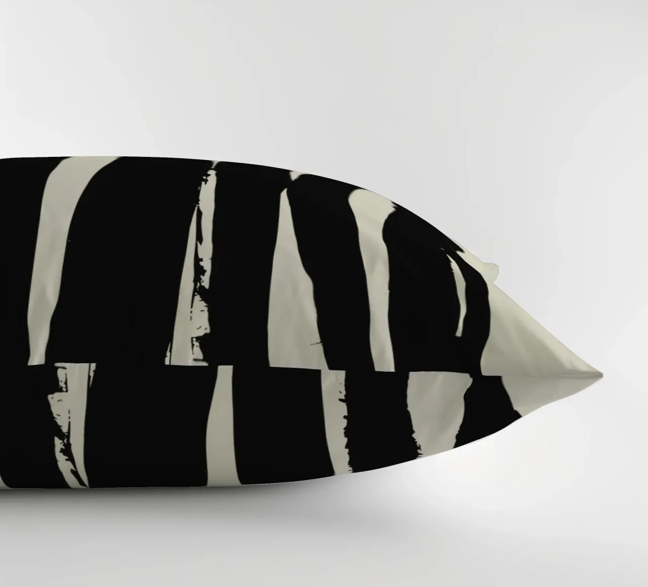 Unity in Silhouettes – Minimalist Group Art decorative cushion by Kunst und Kontrast