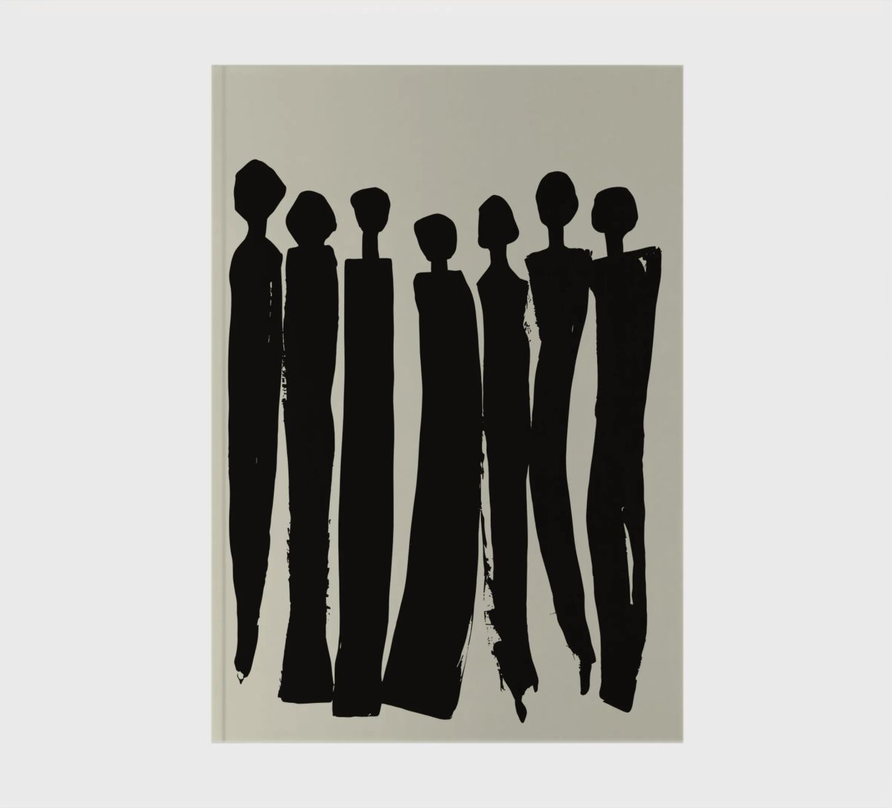 Unity in Silhouettes – Minimalist Group Art notebook by Kunst und Kontrast