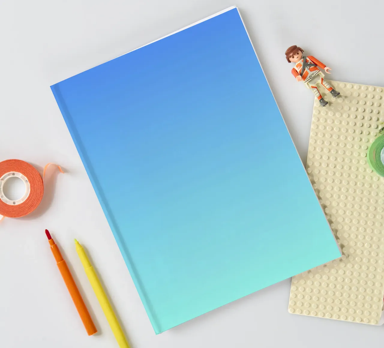 Ocean Breeze Gradient Art notebook by Paigaam Studio