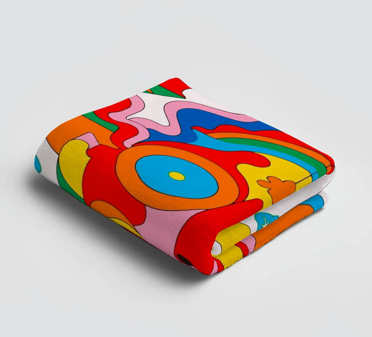 Art folklorique tribal et coloré serviette de bain de Signorino