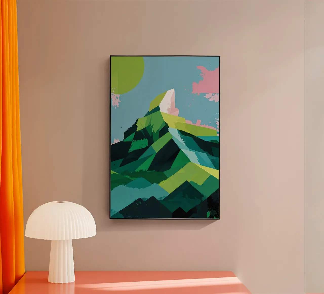Abstract Peak with Pastel Harmony plexiglass da AlbertKlee