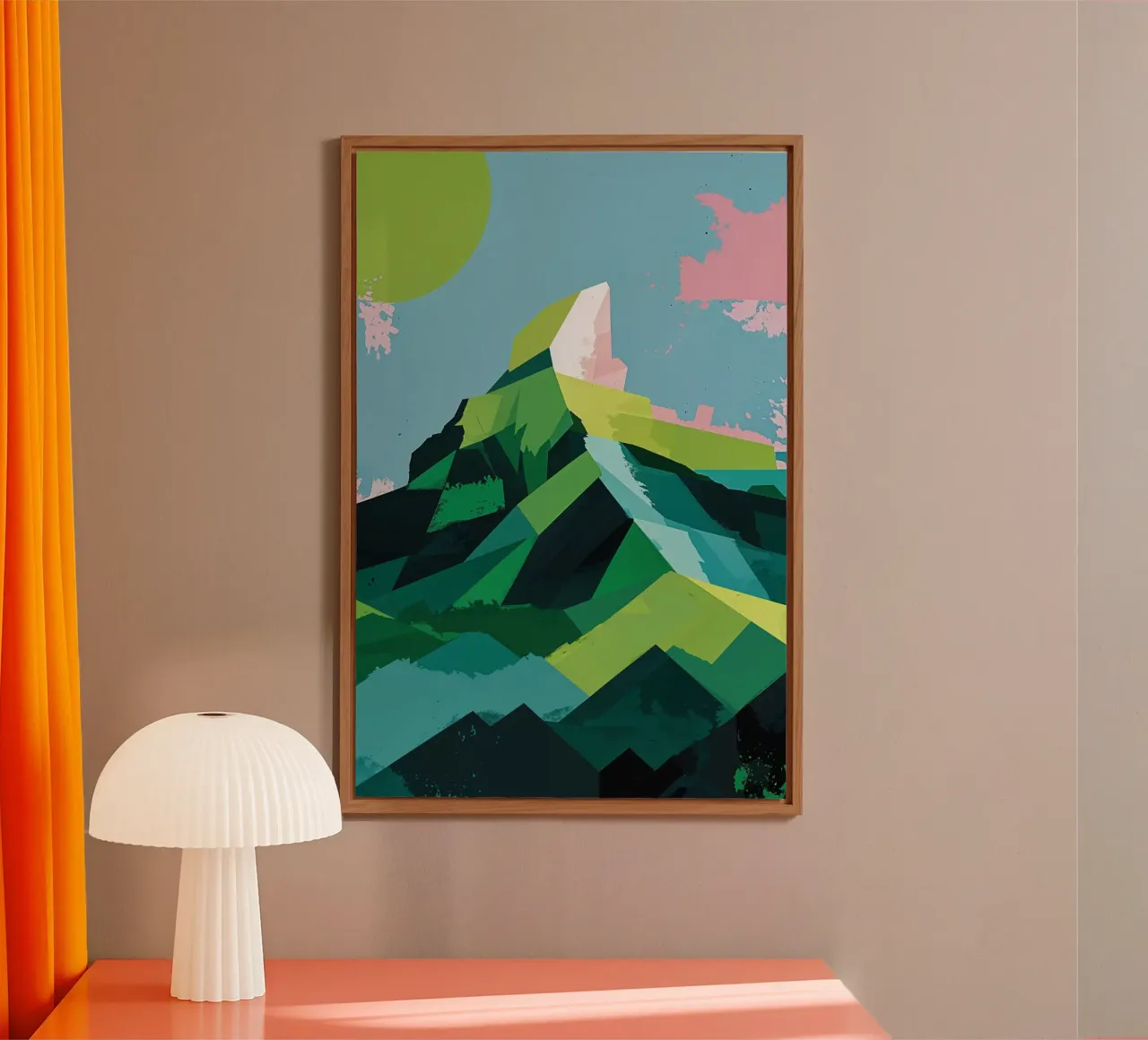 Abstract Peak with Pastel Harmony alluminio dibond da AlbertKlee