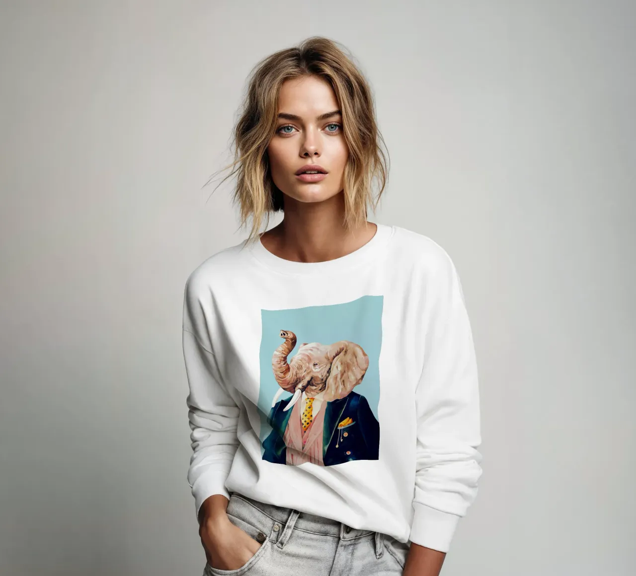 Elefante elegante felpa da Animal Crew