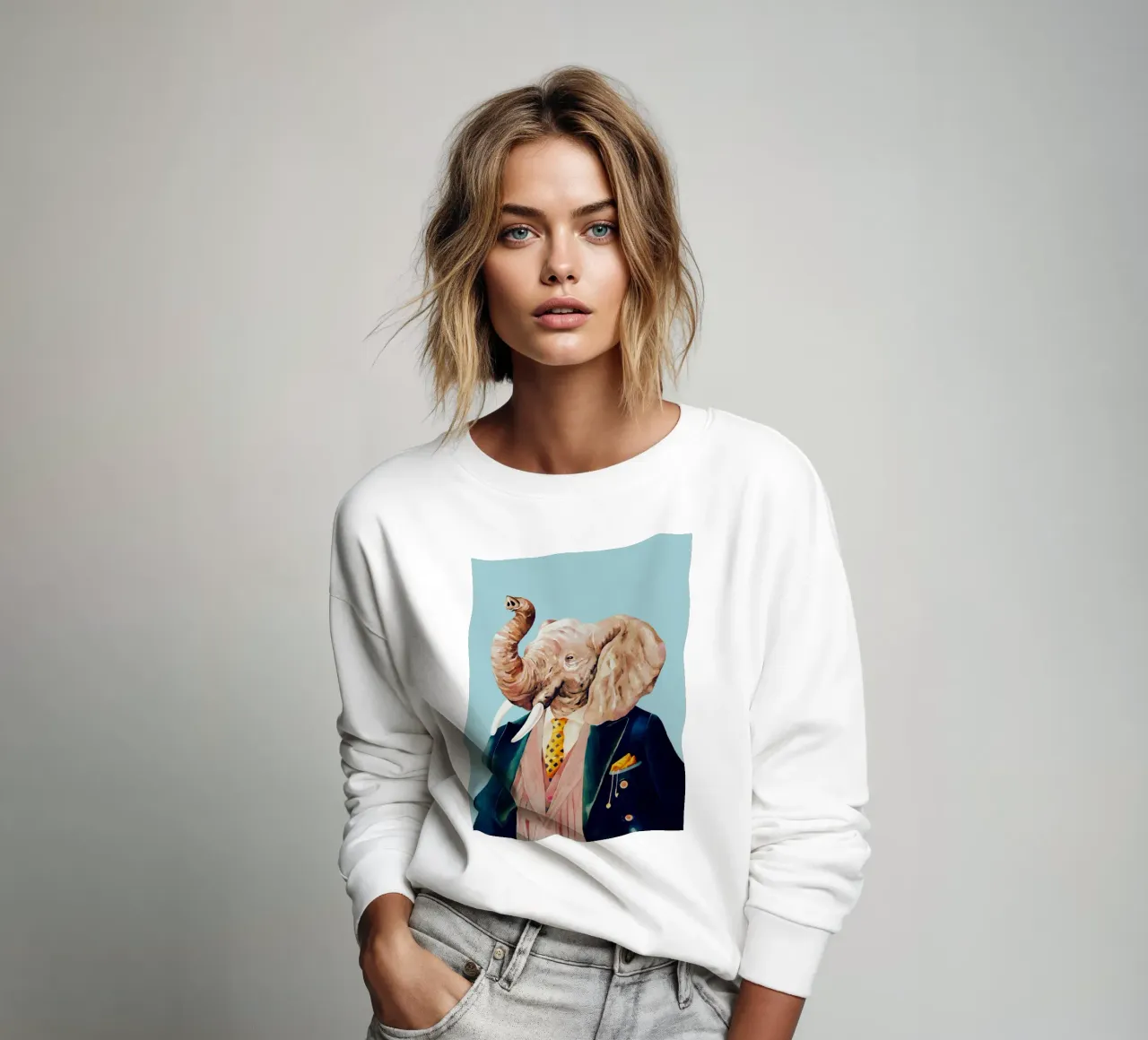 Elefante elegante felpa da Animal Crew