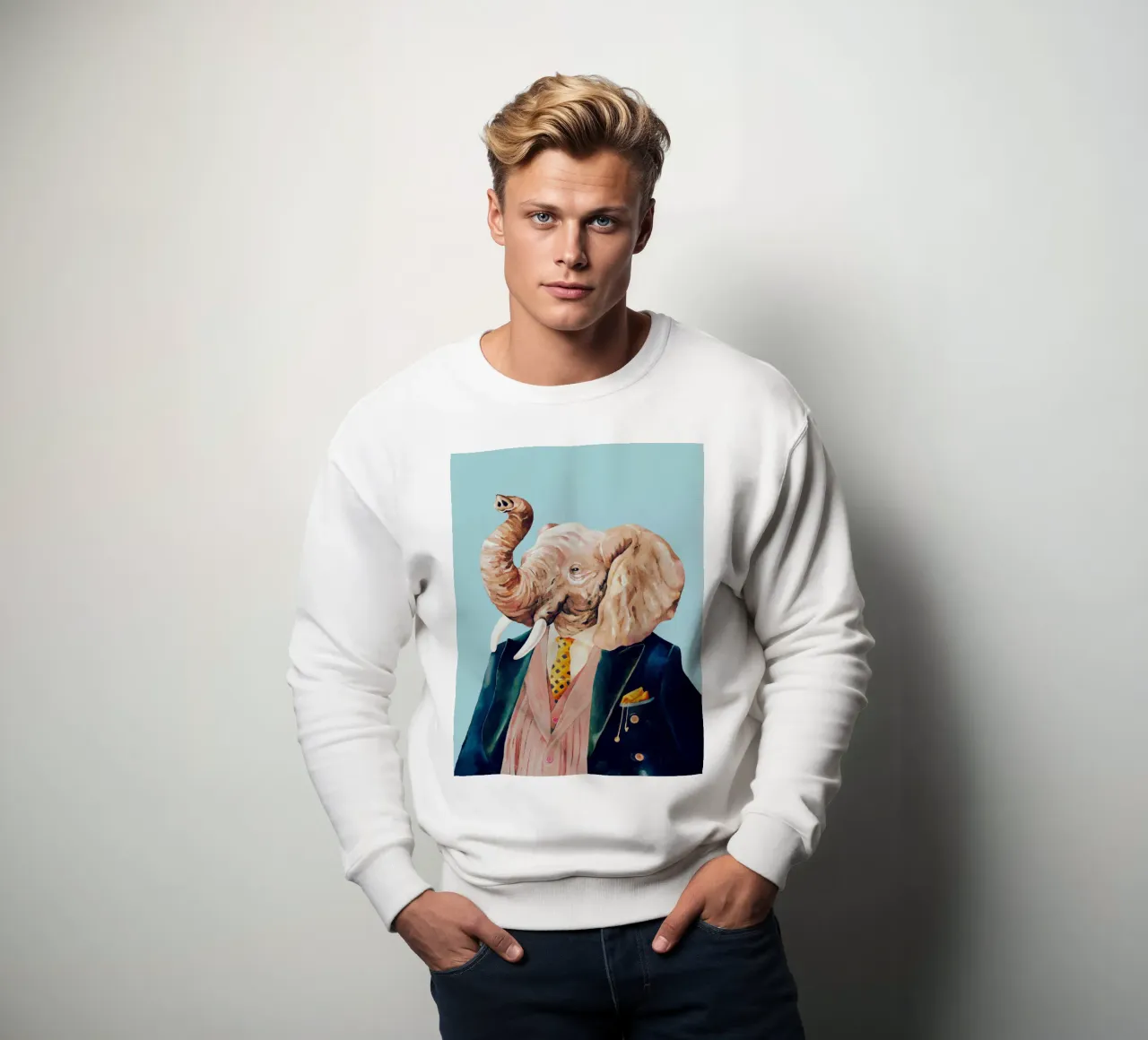 Elefante elegante felpa da Animal Crew