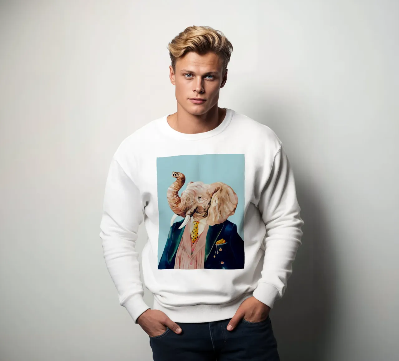 Elefante elegante felpa da Animal Crew