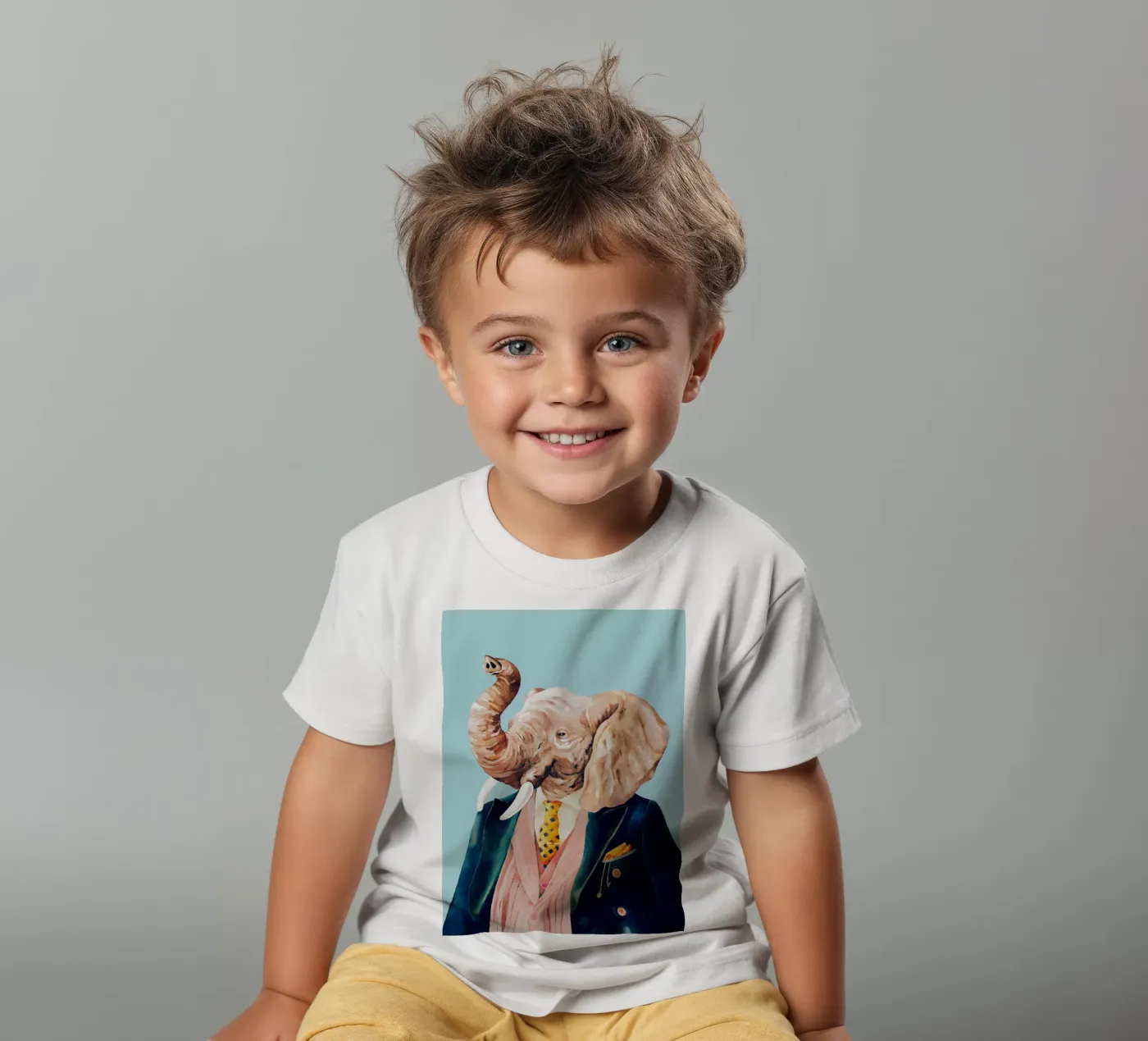 Dapper Elephant Kinder T-Shirt von Animal Crew