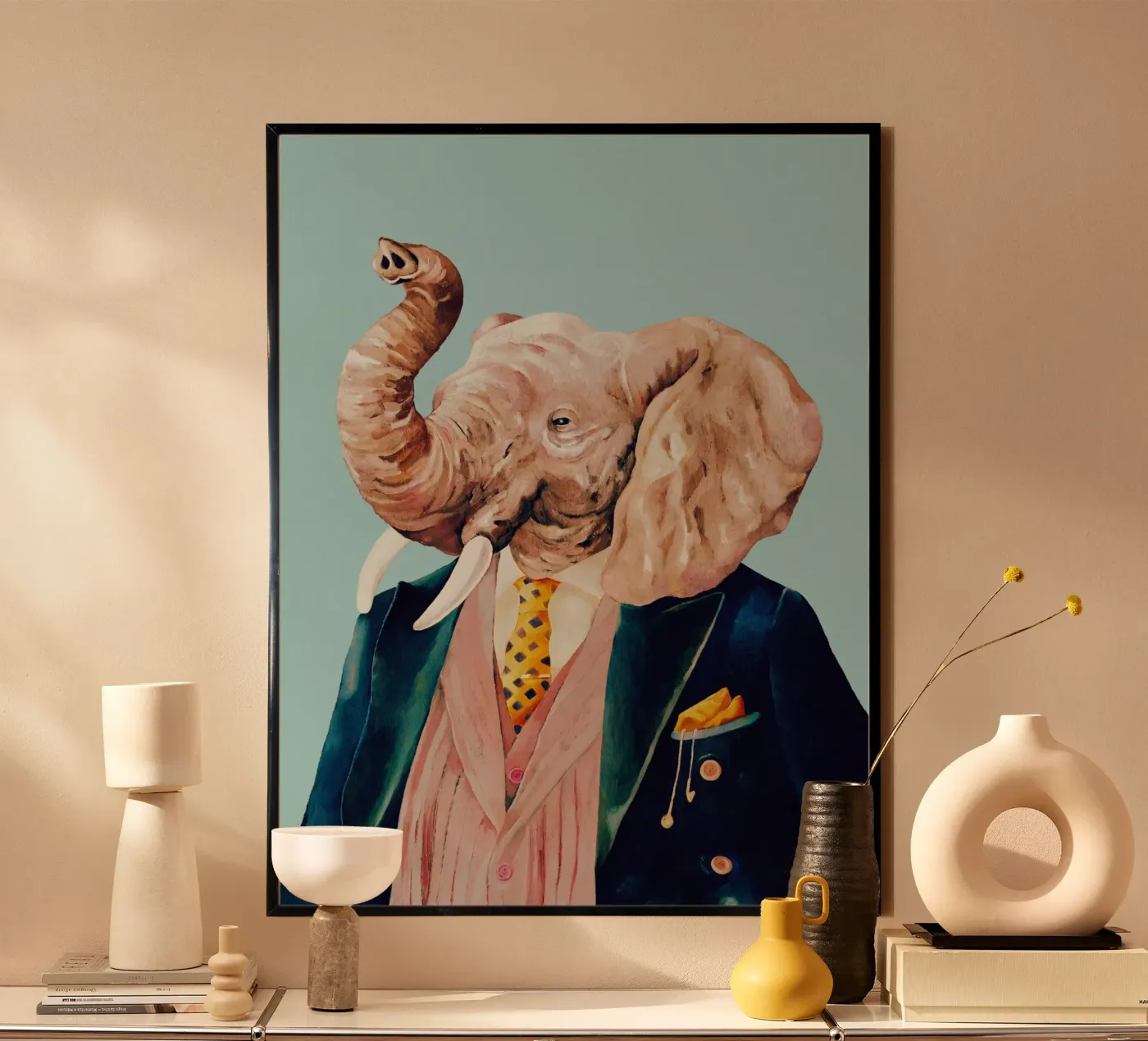 Dappere olifant poster van Animal Crew