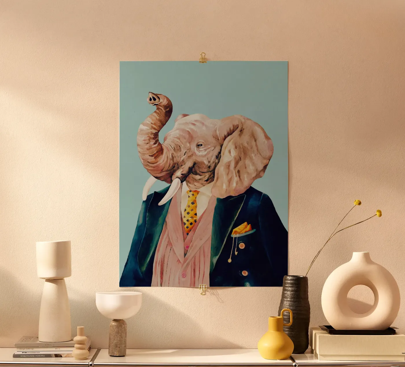 Dappere olifant poster van Animal Crew