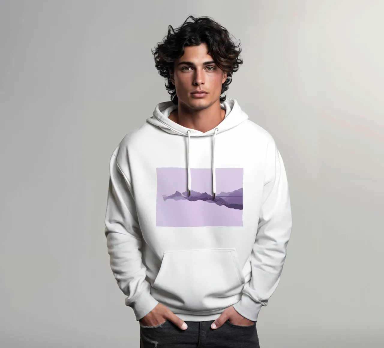 Mountains 1 sudadera con capucha de Julian Wolkenstein