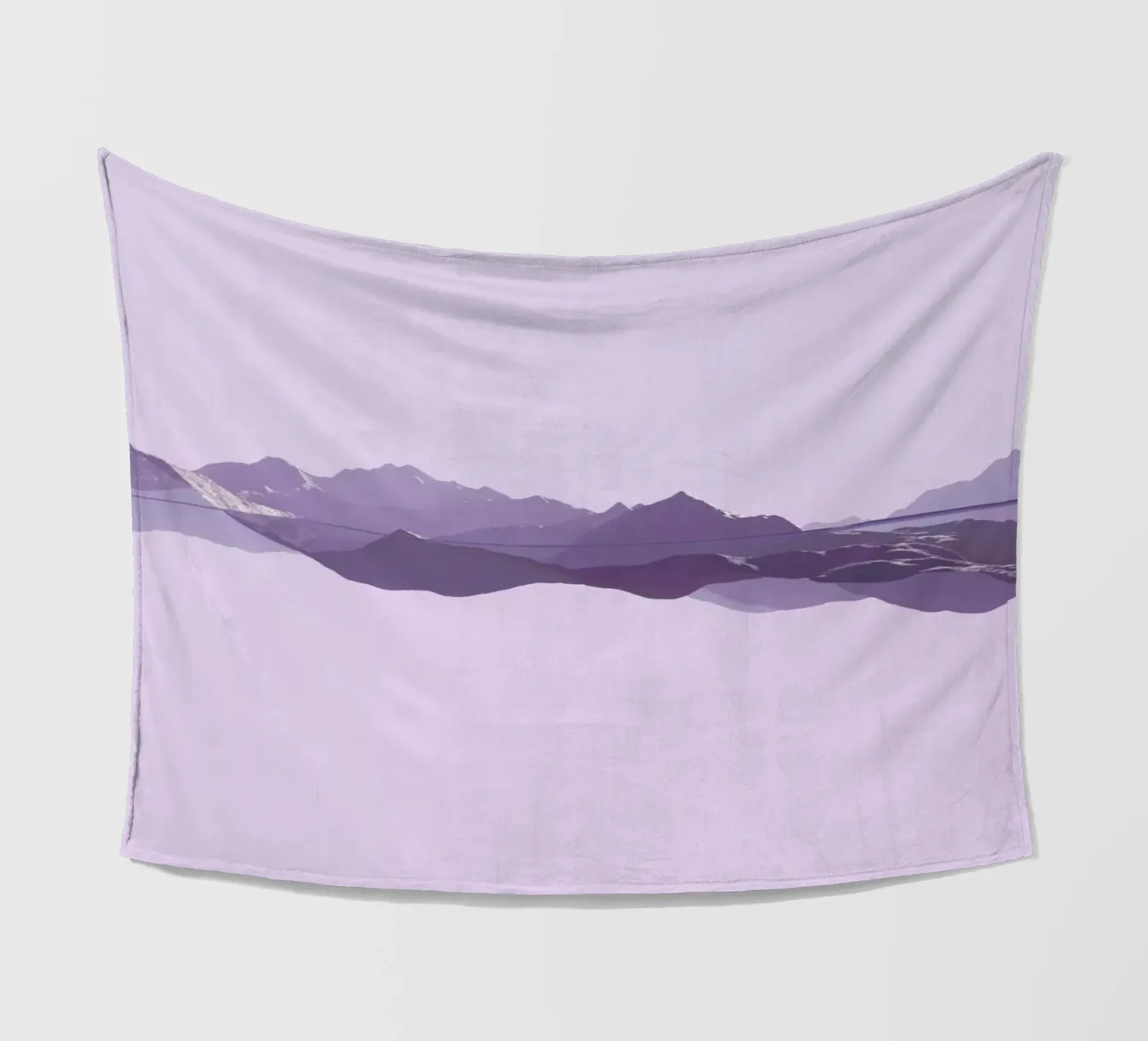 Mountains 1 Fleecedecke von Julian Wolkenstein