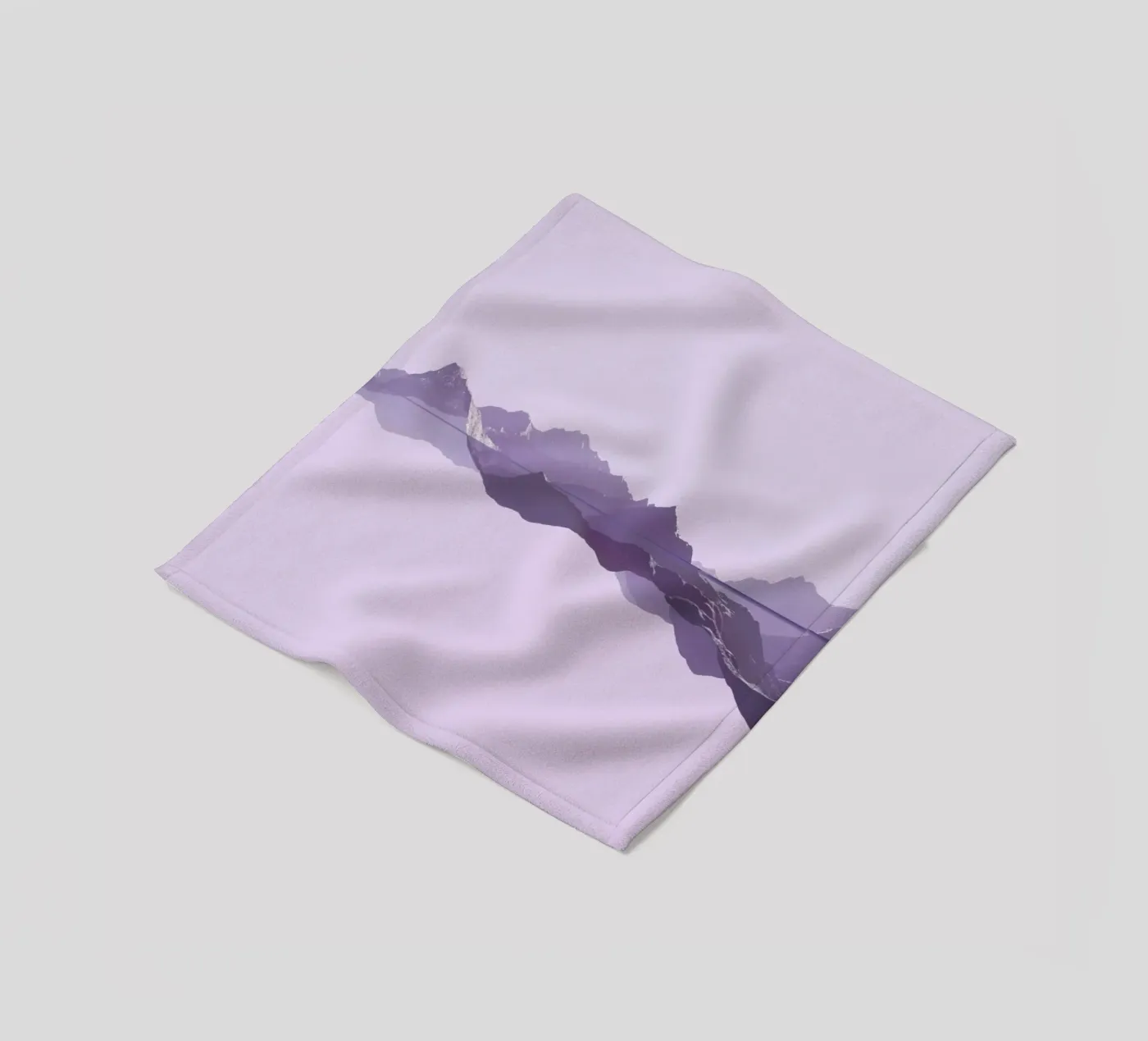 Mountains 1 Fleecedecke von Julian Wolkenstein